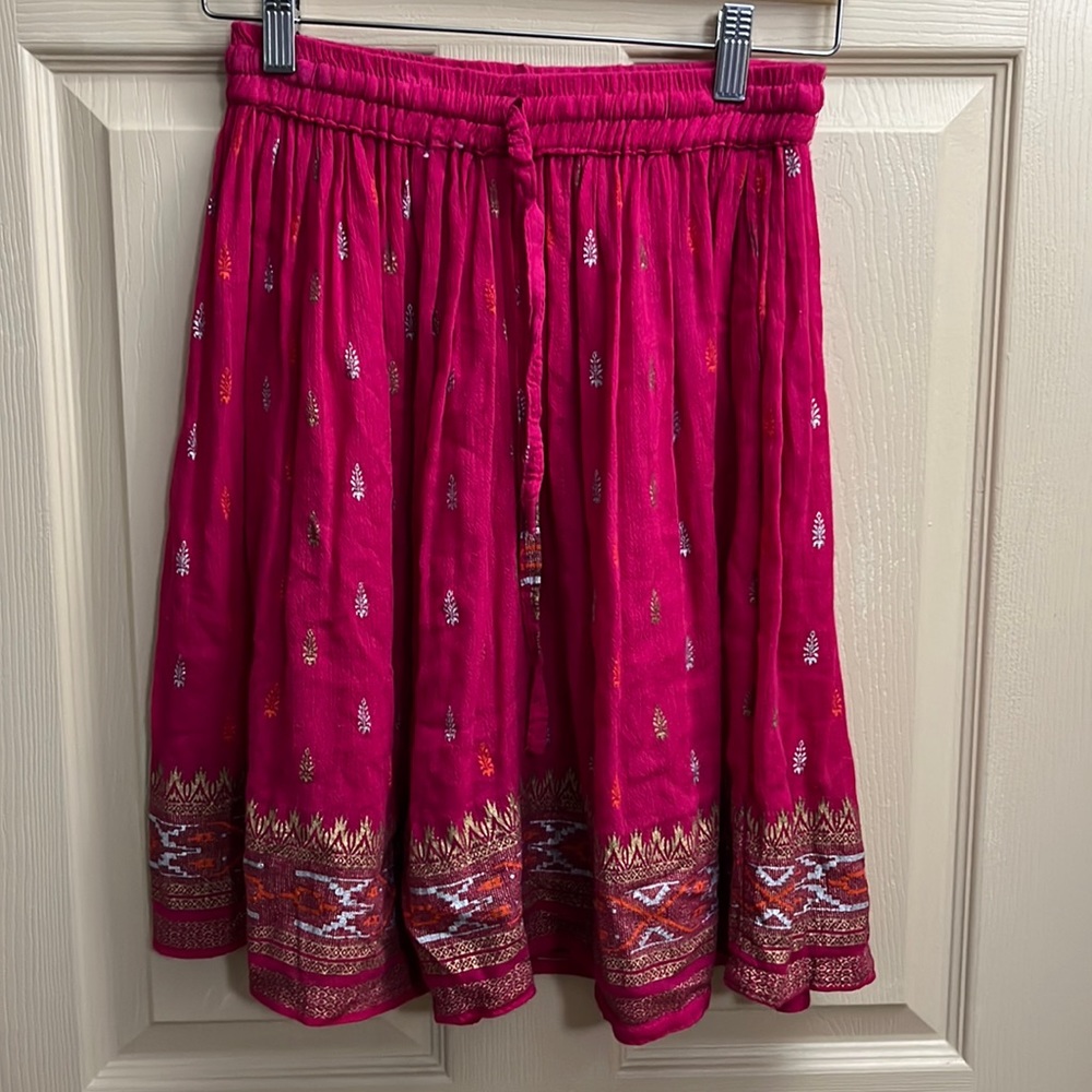 LAST CHANCE CLEARANCE Belma 💯 Rayon OS beautiful pink elastic-waist skirt
